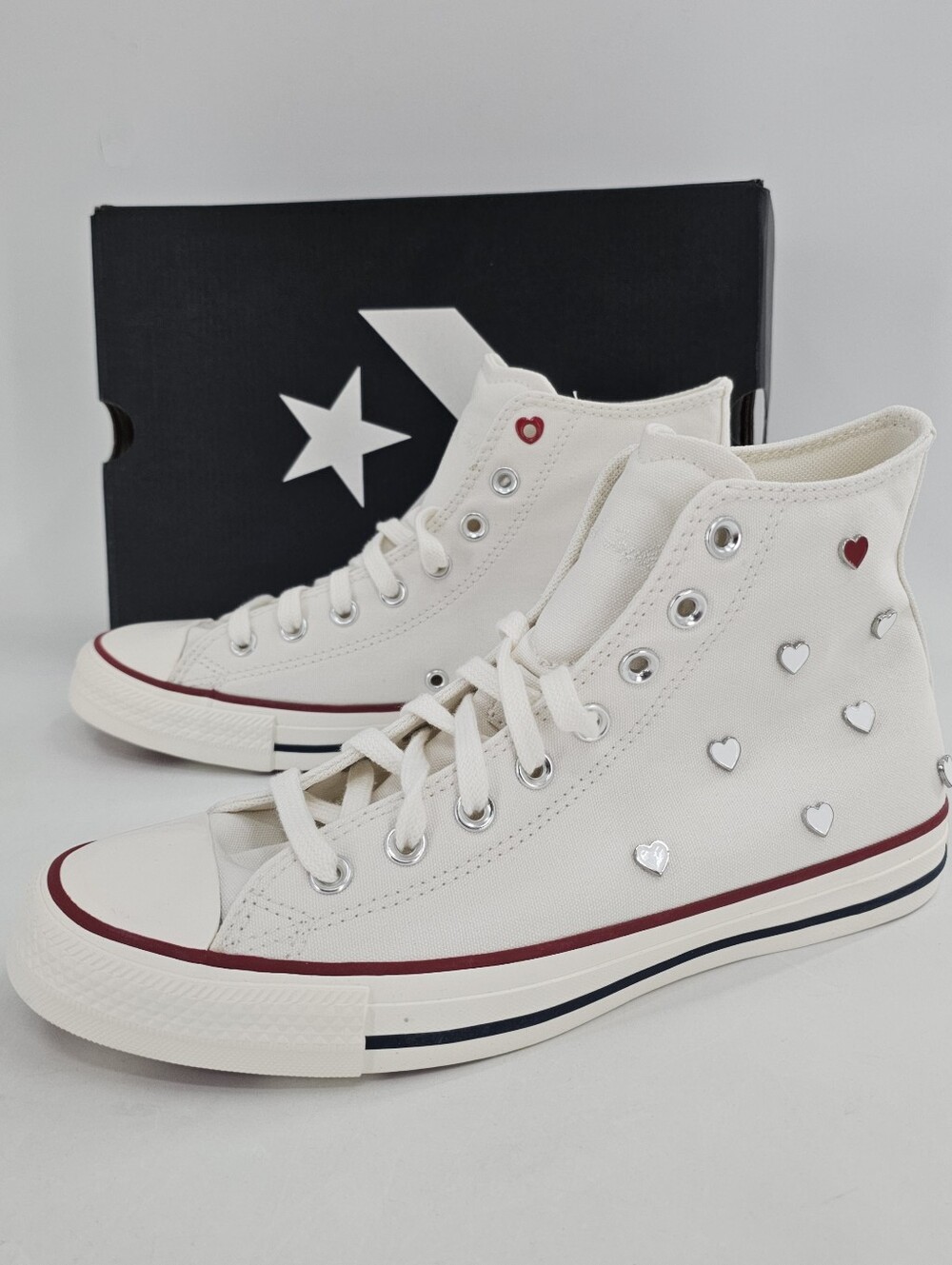 Converse CTAS Chuck Taylor All Star Hi Valentines Hearts Women's Shoes